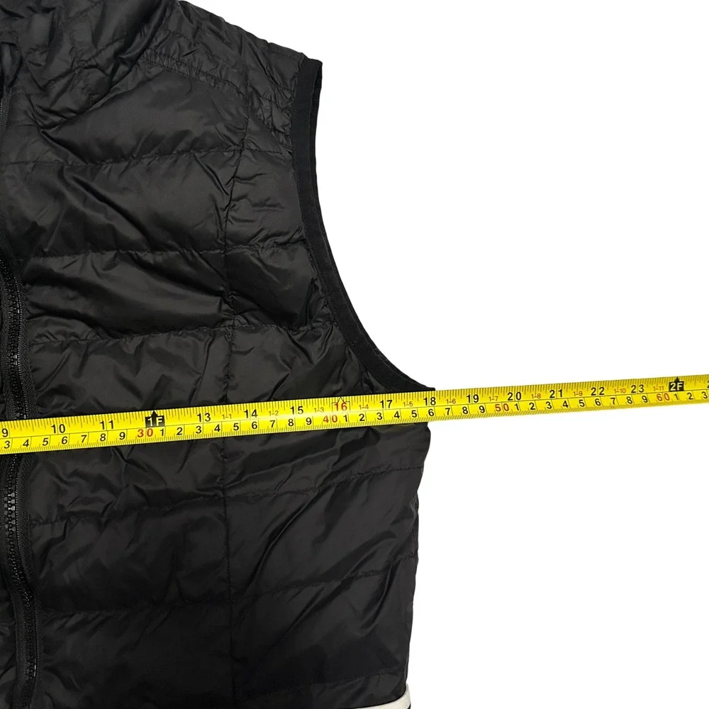 Zyia Active Black Alpine Down Puffer Vest Women's L Full Zip Quilted Lightweight